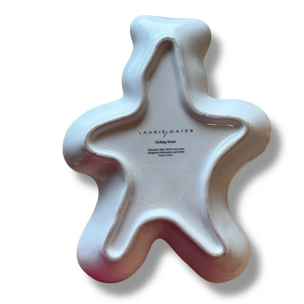 Holiday Treats Festive Gingerbread Man Candy Dishes